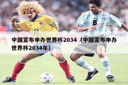 中国宣布申办世界杯2034（中国宣布申办世界杯2034年）
